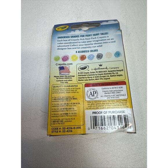 Crayola Crayons Children Coloring School multicolor Mermaid Shimmer Class Art 8 - Picture 2 of 2